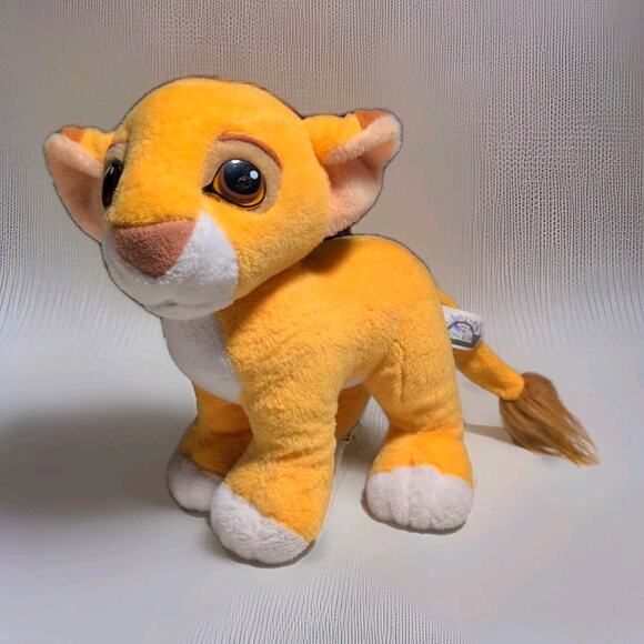 Vintage Simba Authentic Plush 1993 Lion King Movie Walt Disney Stuffed Animal - Picture 1 of 12